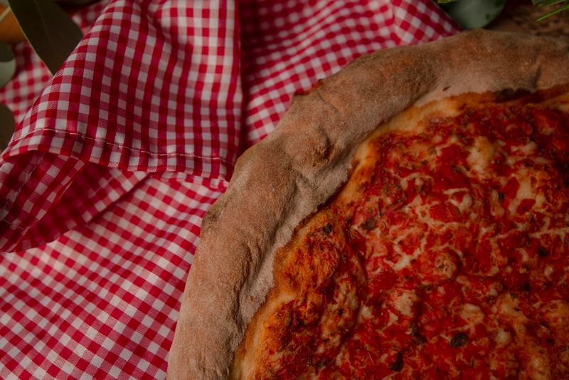 giordano's signature deep dish pizza fresh from the oven