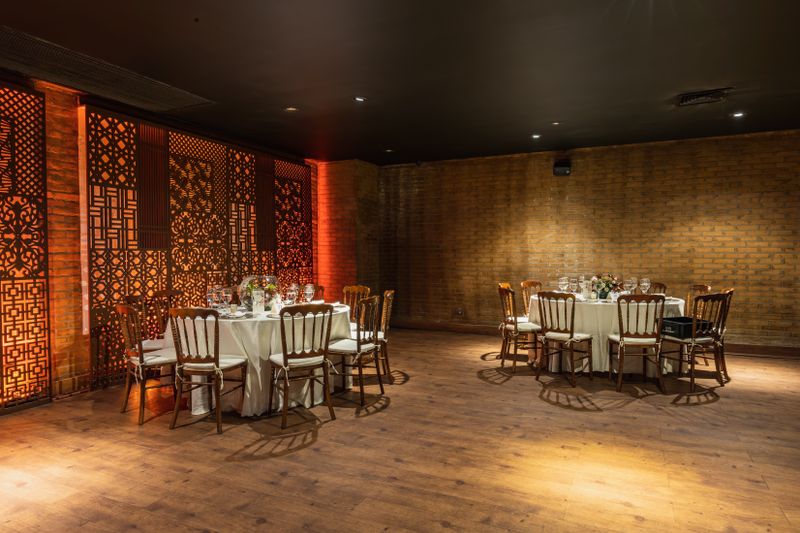 Private dining event setup at Giordanos restaurant